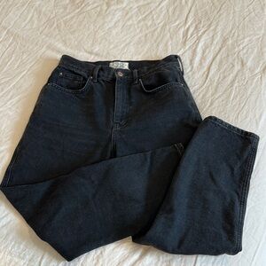 Free People Straight Leg Black Jeans